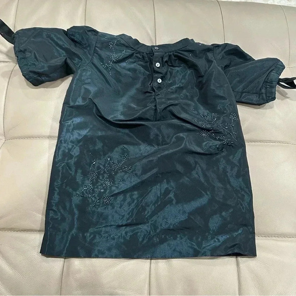 Bonpoint midnight blue beaded dress 4T - Picture 5 of 9